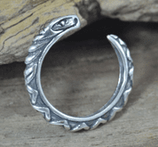 SERPENT, STERLING SILVER RING - RINGS - SILVER