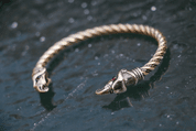 HUGINN AND MUNINN, VIKING BRACELET, BRASS - BRACELETS