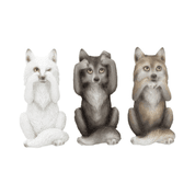 THREE WISE WOLVES, FIGURINES SET - FIGURES