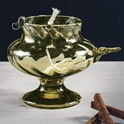 OIL LAMP, 17TH CENTURY MORAVIA - GLASS