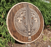 GUNGNIR WALL DECORATION 45CM OAK - WALL DECORATION