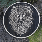 GREEN MAN WALL DECORATION 45CM OAK - WALL DECORATION