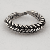 VIKING BRAIDED RING, STERLING SILVER, AG 925 - PENDANTS - SILVER