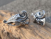 DREKI, VIKING STYLE PENDANT, STERLING SILVER - PENDANTS - SILVER