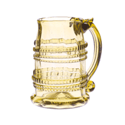 BEER GLASS, HALFLITER, HISTORICAL GLASS - GLASS
