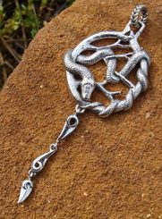 TREE SNAKE PENDANT, Ag 925, 10 g