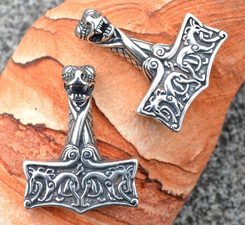 THOR'S HAMMER, Oseberg style, pendant, silver 925