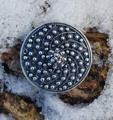 Protection Shield Pendant, Birka, Sweden silver