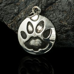 CAT TRACK, pendant, silver