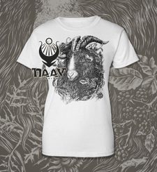GOAT, women's T-shirt white, Druid collection