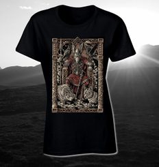 ODIN on the Throne, Ladies' Viking T-Shirt