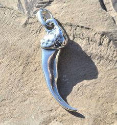 WOLF CLAW, pendant, sterling silver
