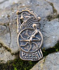 Valkyrie, shieldmaiden, Wickham, England, bronze