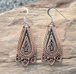 LADA, bronze Slavic earrings