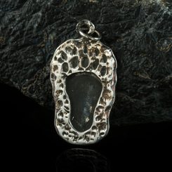 BEAR PAW, silver pendant