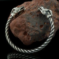 DRAIG - Celtic Dragon, sterling silver bracelet, 39 g.