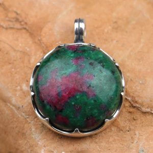 GOTLAND PENDANT, RUBY-ZOISITE AND SILVER - PENDANTS - SILVER{% if kategorie.adresa_nazvy[0] != zbozi.kategorie.nazev %} - SILVER JEWELLERY{% endif %}