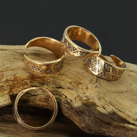 Naav - rock, metal, pohanství obchod - EINAR, bronzový vikingský prsten -  Naav - Prsteny - Šperky