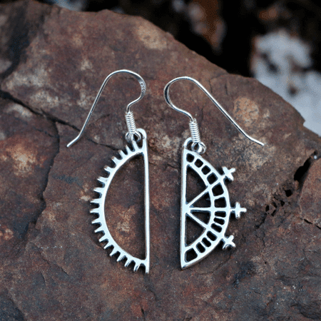 BEAIVI AND MANO, SUN AND MOON, SAMI EARRINGS, SILVER 925