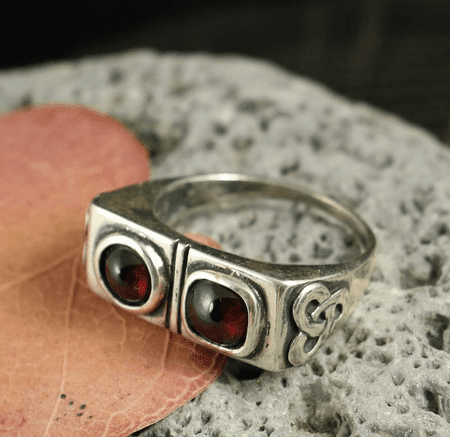 CARLA, RING, GARNETS, SILVER