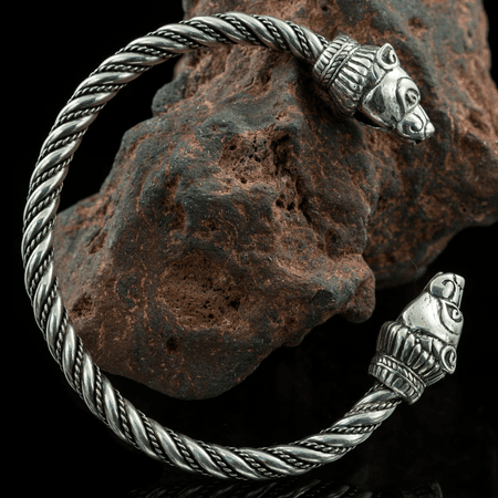 BERSERKER, BEAR, SILVER BRACELET