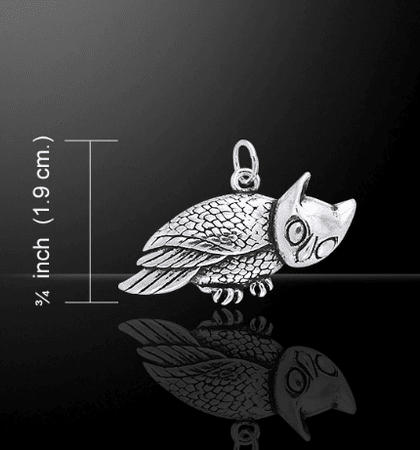 SILVER OWL, TALISMAN, AG 925