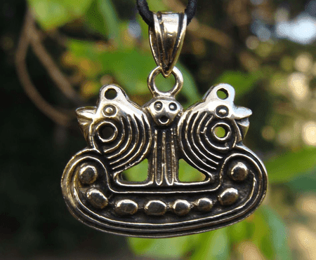 LILLEVANG SHIP, VIKING BRONZE PENDANT