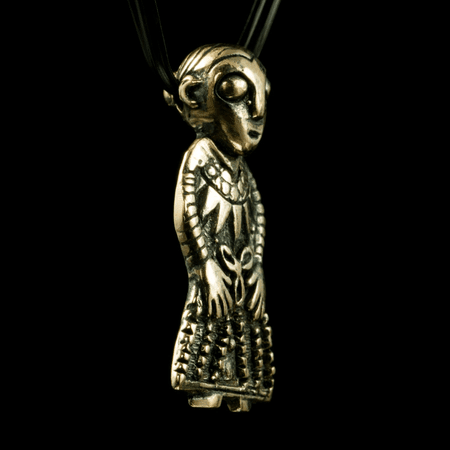 FREYA FROM REVNINGE, VIKING PENDANT, BRONZE