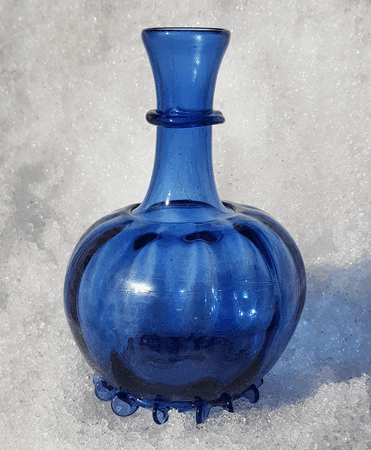 OSTIA BLUE CARAFE - HISTORICAL GLASS