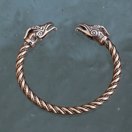 CELTIC DRAGON, BRASS BRACELET