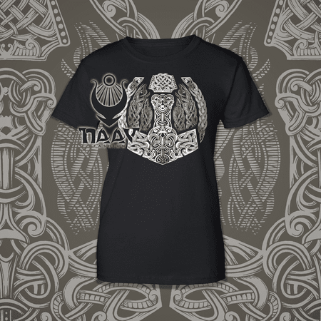 MJÖLLNIR WOMEN'S B&W T-SHIRT NAAV