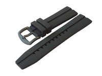 Silikónový remienok Vostok Europe pre Expedition Compact - čierna/čierna pracka