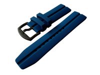 Silikónový remienok Vostok Europe pre Almaz NH35A-320C257 - modrá/čierna pracka