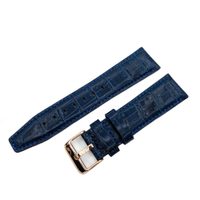 Vostok Europe Kožený remienok Croco pre GAZ 14 Limousine 6S21-565B596 - 23 mm/modrá/zlatá pracka