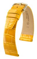 Remienok Hirsch Prestige 1 aligátor - žltý, lesklý