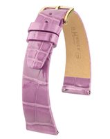 Remienok Hirsch Prestige 1 aligátor - fialový, lesklý