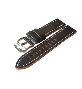 KOŽENÝ REMIENOK VOSTOK EUROPE PRE ALMAZ NH35A-320A258 - BIELE PREŠÍVANIE / LESKLÁ PRACKA - REMIENKY - OSTATNÉ