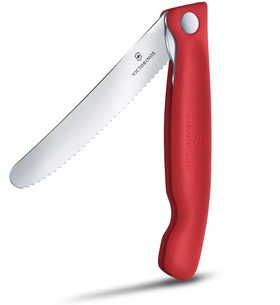 PIKNIKOVÝ NÔŽ VICTORINOX SWISS CLASSIC WAVY 11 CM ČERVENÝ 6.7831.FC1 - VRECKOVÉ NOŽE - OSTATNÉ