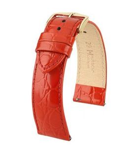 ŘEMÍNEK HIRSCH CROCOGRAIN - ČERVENÝ - REMIENKY - OSTATNÉ