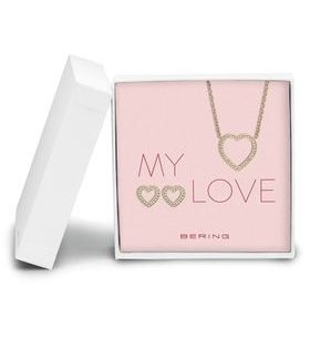 DARČEKOVÁ SÚPRAVA NÁHRDELNÍK + NÁUŠNICE BERING ARCTIC SYMPHONY 437-740-GOLD - NÁHRDELNÍKY - OSTATNÉ