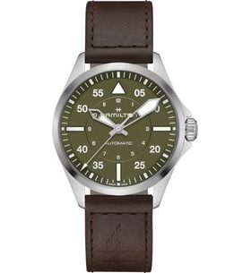 HAMILTON KHAKI AVIATION PILOT DAY DATE AUTO 39MM H76305560 - KHAKI AVIATION - ZNAČKY