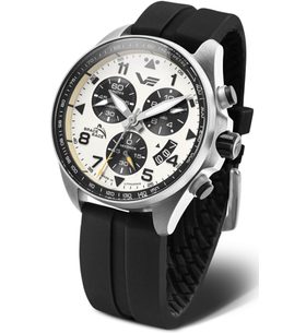 VOSTOK EUROPE SPACE RACE CHRONO LINE 6S30-325A743 – ČIERNY GUMOVÝ REMIENOK - SPACE RACE - ZNAČKY