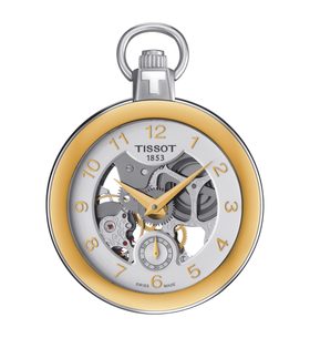 TISSOT VRECKOVÝ MECHANICKÝ SKELET T853.405.29.412.00 - POCKET MECHANICAL SKELETON - ZNAČKY