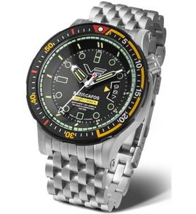VOSTOK EUROPE BATISCAFOS AUTOMATIC NH35-511E767 – STRIEBORNÝ OCEĽOVÝ NÁRAMOK - BATISCAFOS - ZNAČKY