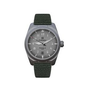 FORMEX AIRFIELD AUTOMATIC TARMAC GREY KHAKI GREEN NYLON-VELCRO 0661.1.6546.877 - FIELD AUTOMATIC - ZNAČKY