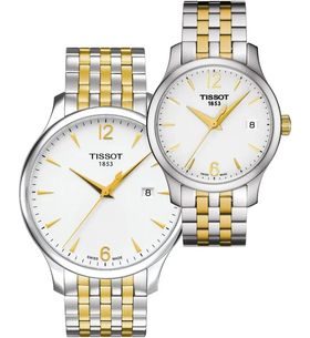 SET TISSOT TRADITION QUARTZ T063.610.22.037.00 A T063.210.22.037.00 - HODINKY PRE PÁRY - HODINKY