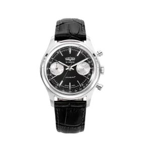 VULCAIN CHRONOGRAPH 70'S - ČIERNA / STRIEBORNÁ - CHRONOGRAPH 1970'S - ZNAČKY