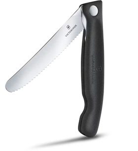 PIKNIKOVÝ NÔŽ VICTORINOX SWISS CLASSIC WAVY 11 CM ČIERNY 6.7833.F - VRECKOVÉ NOŽE - OSTATNÉ