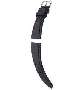 ŘEMÍNEK HIRSCH BELIZE - ČERNÝ, ČERVENÉ PROŠITÍ - REMIENKY - OSTATNÉ