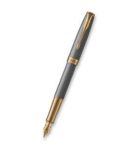 PLNICÍ PERO PARKER SONNET DELUXE SILVER CHISELLED GT 1502/51314 - PLNIACE PERÁ - OSTATNÉ